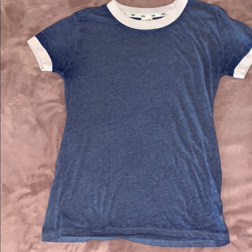 XS PINK Blue Short Sleeve T-Shirt